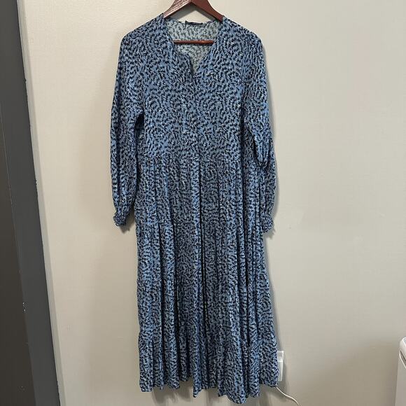 knee length dresses for ladies Zara Midi Dress Dark Blue | Sleeveless Wrap Style Midi Dress main image 0